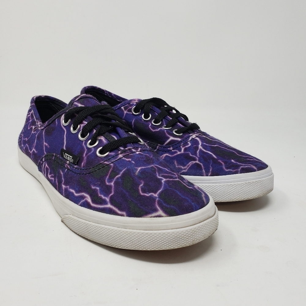 Vans Lo Pro Purple Lightning Bolt Sneakers size 6
